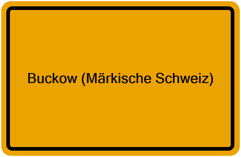 Handelsregisterauszug Buckow (Märkische Schweiz)